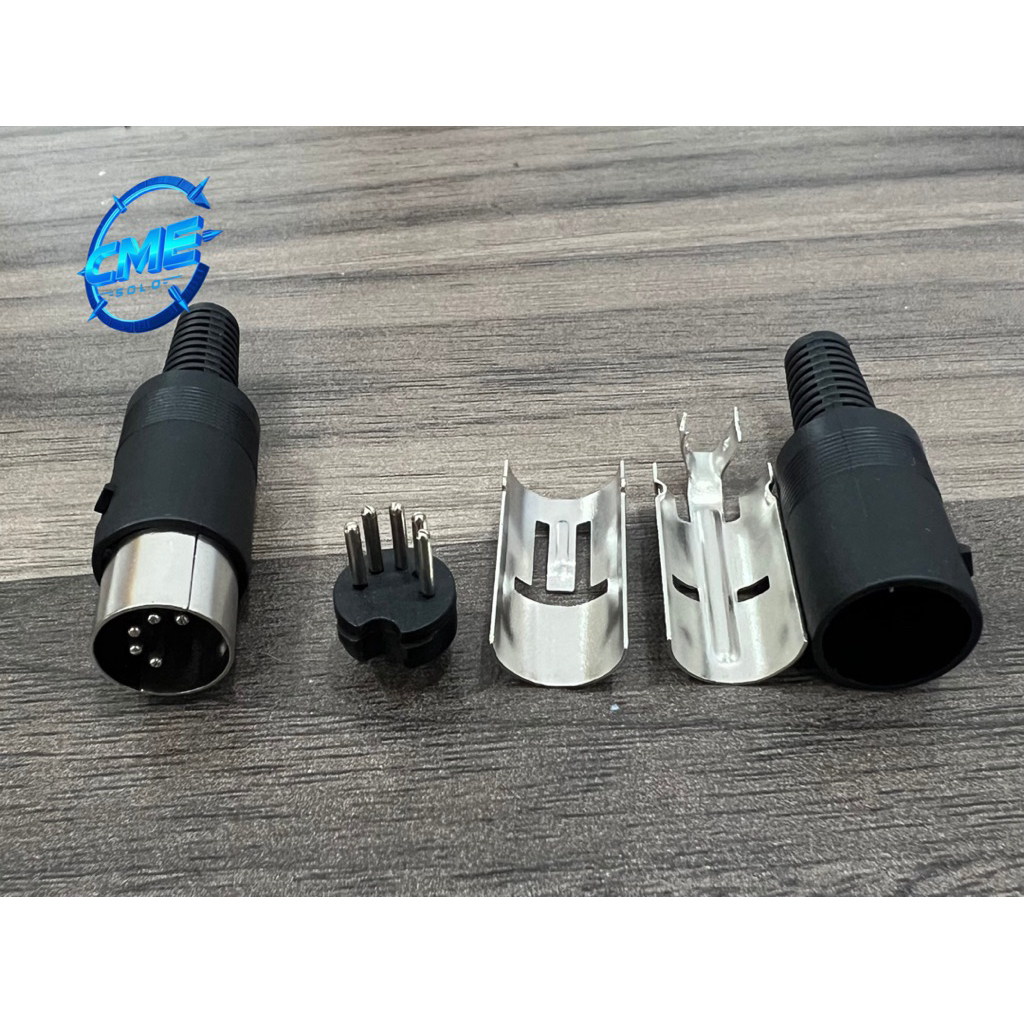 Conector Din Male 5-6-8 pin