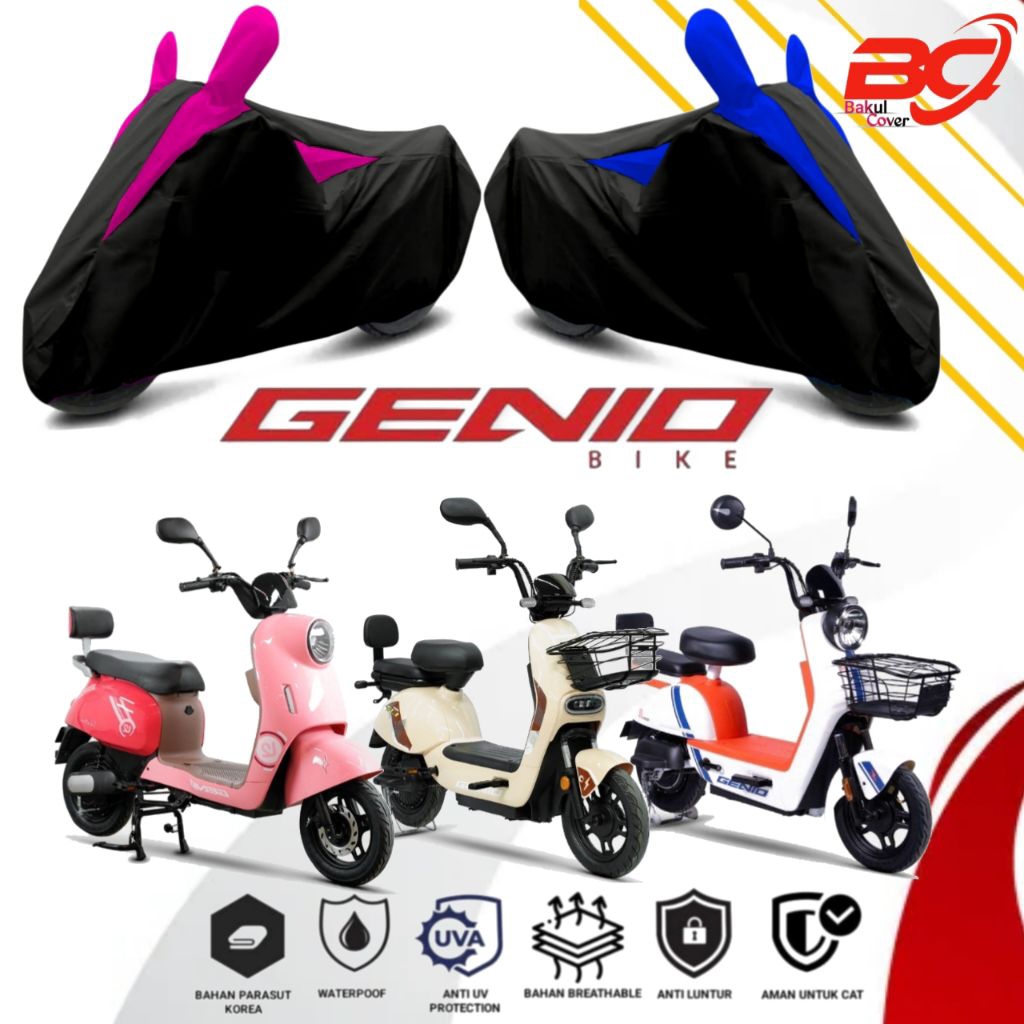 cover sepeda listrik waterproof GENIO,GENIO EASTON,GENIO VESTRA,GENIO ATTURA,GENIO ORBY,GENIO FOLKZY
