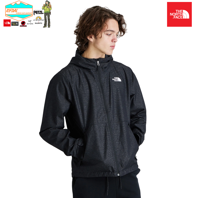 JAKET GUNUNG MENS NOVELTY PRINTED MILLERTON SIZE M MENS ORIGINAL NEW WITH TAG COLOUR BLACK HEATHER