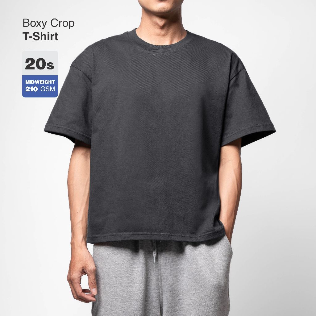 Cottonsupply Midweight Cotton 20s Tshirt Kaos Boxy Crop