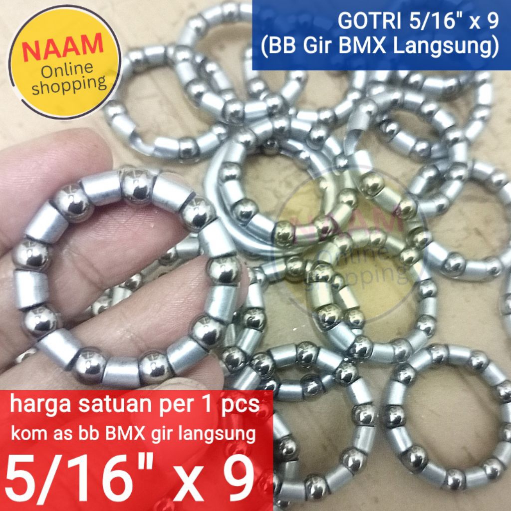 GOTRI 5/16 X 9 SARANG AS GIR BMX LANGSUNG - GOTRI AS BB TENGAH BMX MODEL LANGSUNG