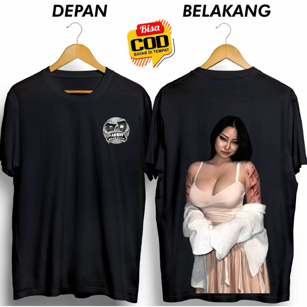 KAOS DISTRO PRIA HANTU CEWE SEKSI NEW DTF