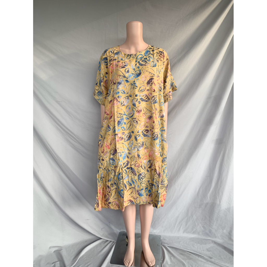 Daster Rempel Jumbo Batik Cap Solo | Daster Serut Batik Cap Solo | Daster Model Kekinian | Daster Ju