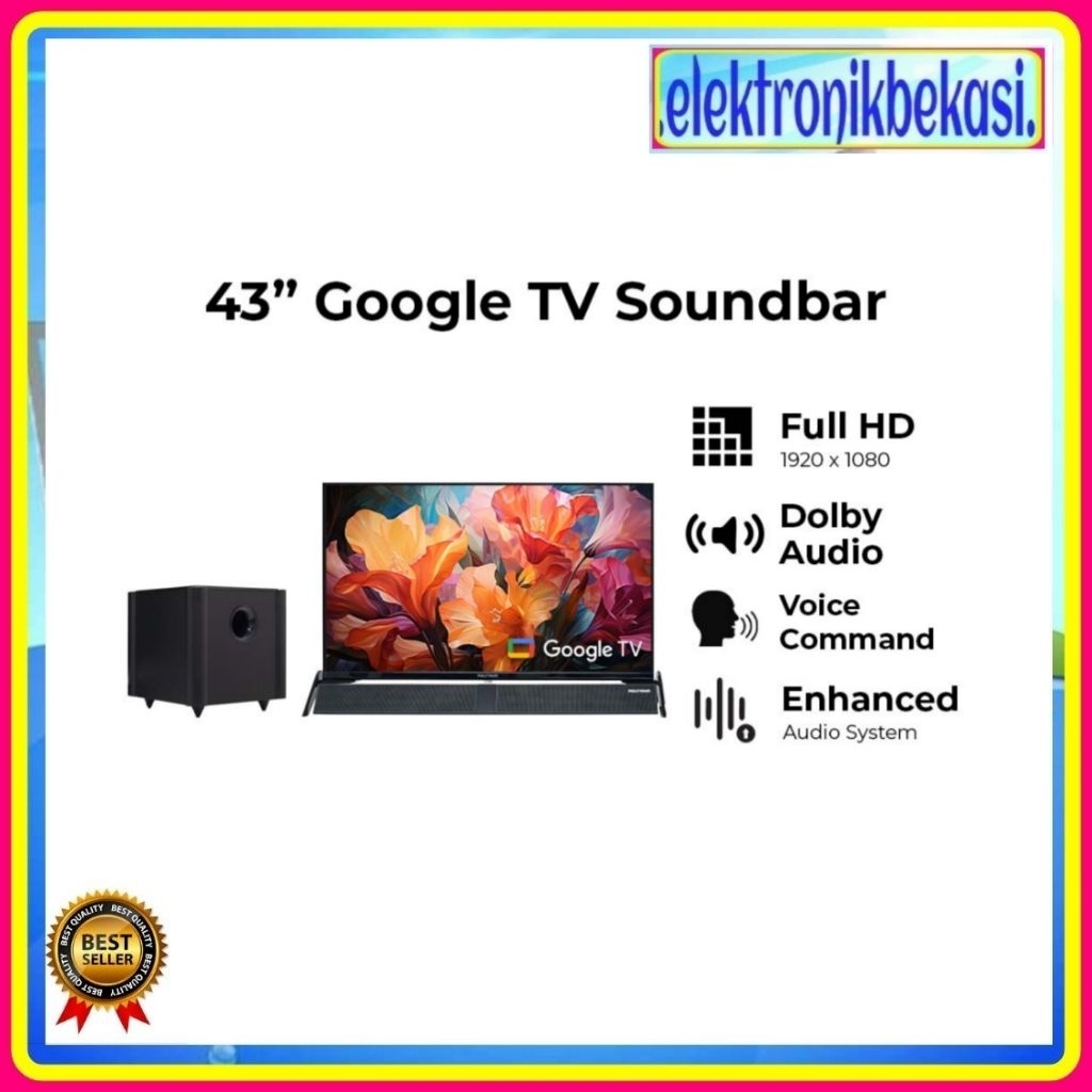 LED POLYTRON PLD 43 BG 5058 / LED POLYTRON 43 INCH GOOGLE TV 43BG5058 / POLYTRON PLD 43BG5058