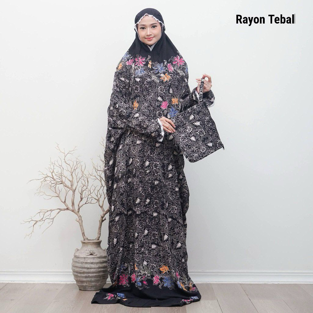 MUKENA TERUSAN RAYON JUMBO BATIK CAP PEKALONGAN