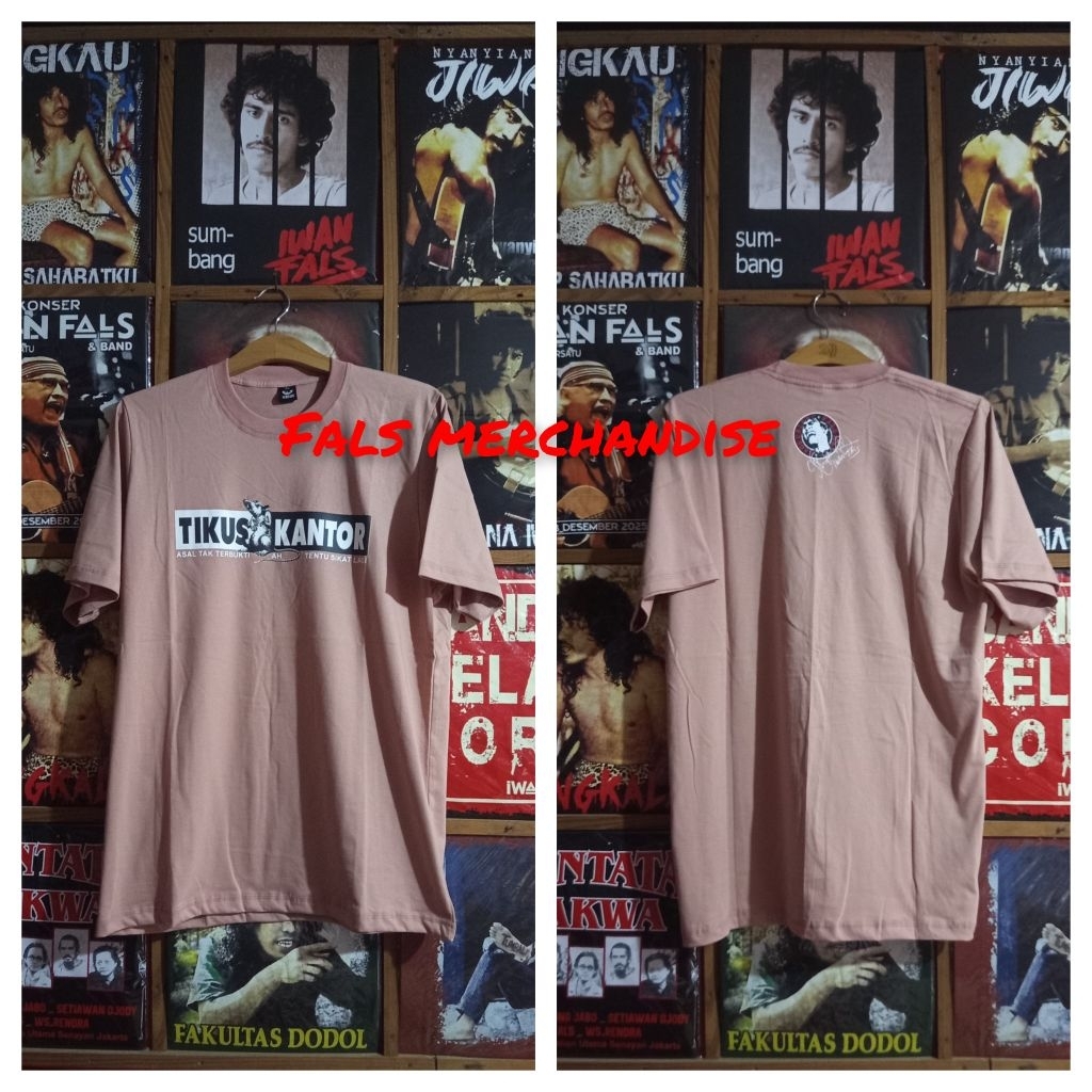 kaos iwan fals original serdadu tikus kantor
