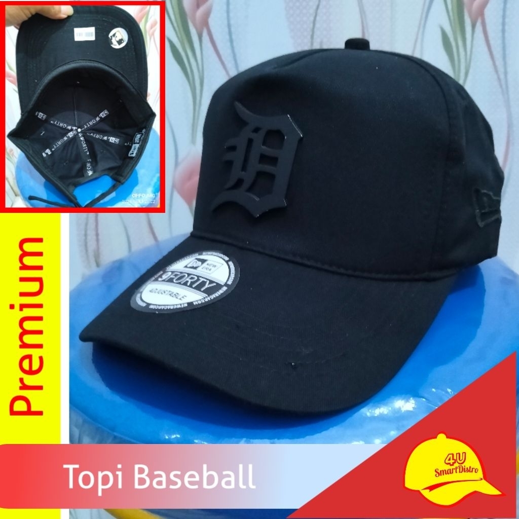 Topi baseball logo besi premium