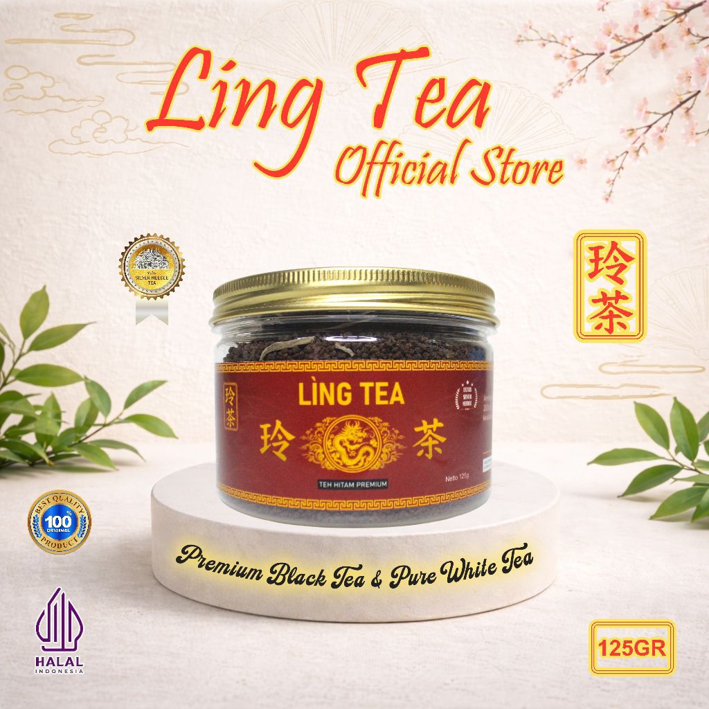 Teh Hitam Ling Tea 125gr - Teh Hitam Premium&Teh Putih - Ling Tea Original Produk - Long tea