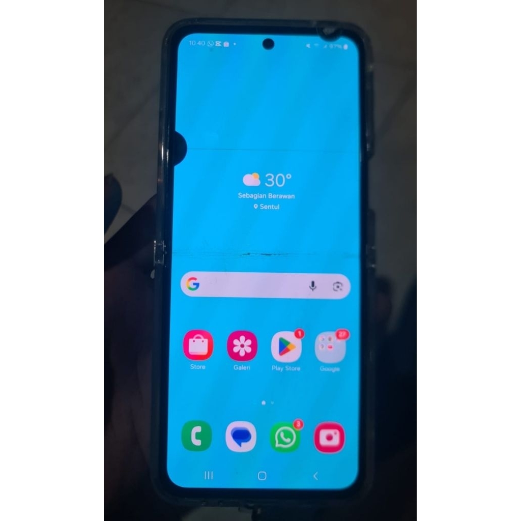 lcd samsung z flip 3 mulus minus