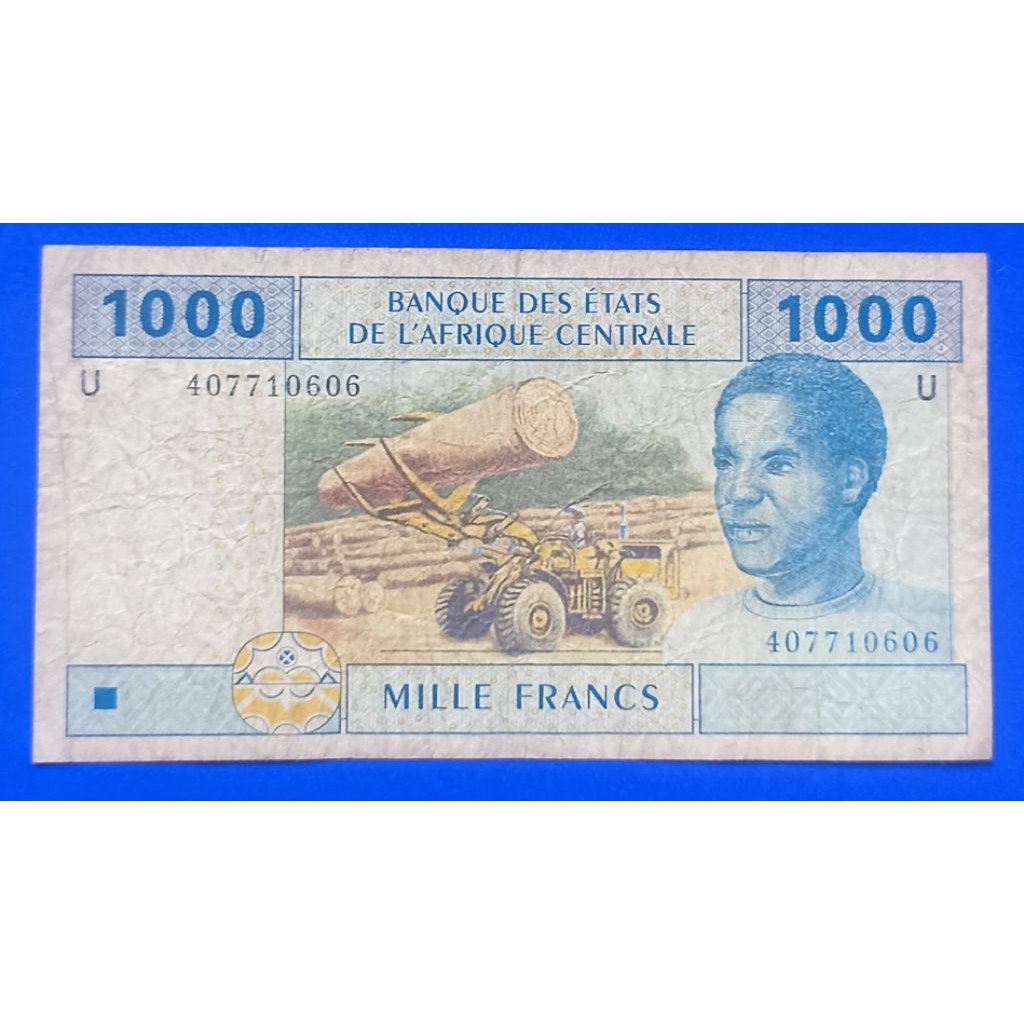 UANG KERTAS KAMERUN 1OOO FRANCS