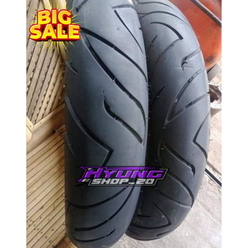 Ban Metik Sepasang Seken Corsa R46 Ring 14 Tubeles Soft Compound