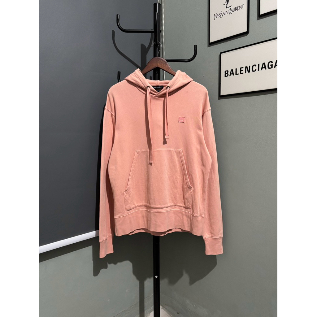 ACNE STUDIOS PULLOVER HOODIE PEACH
