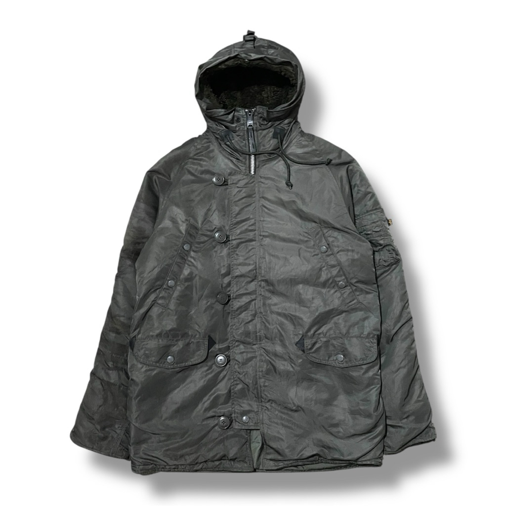 Jacket Down Bulang Puffer Parka Military Alpha Industries Bekas