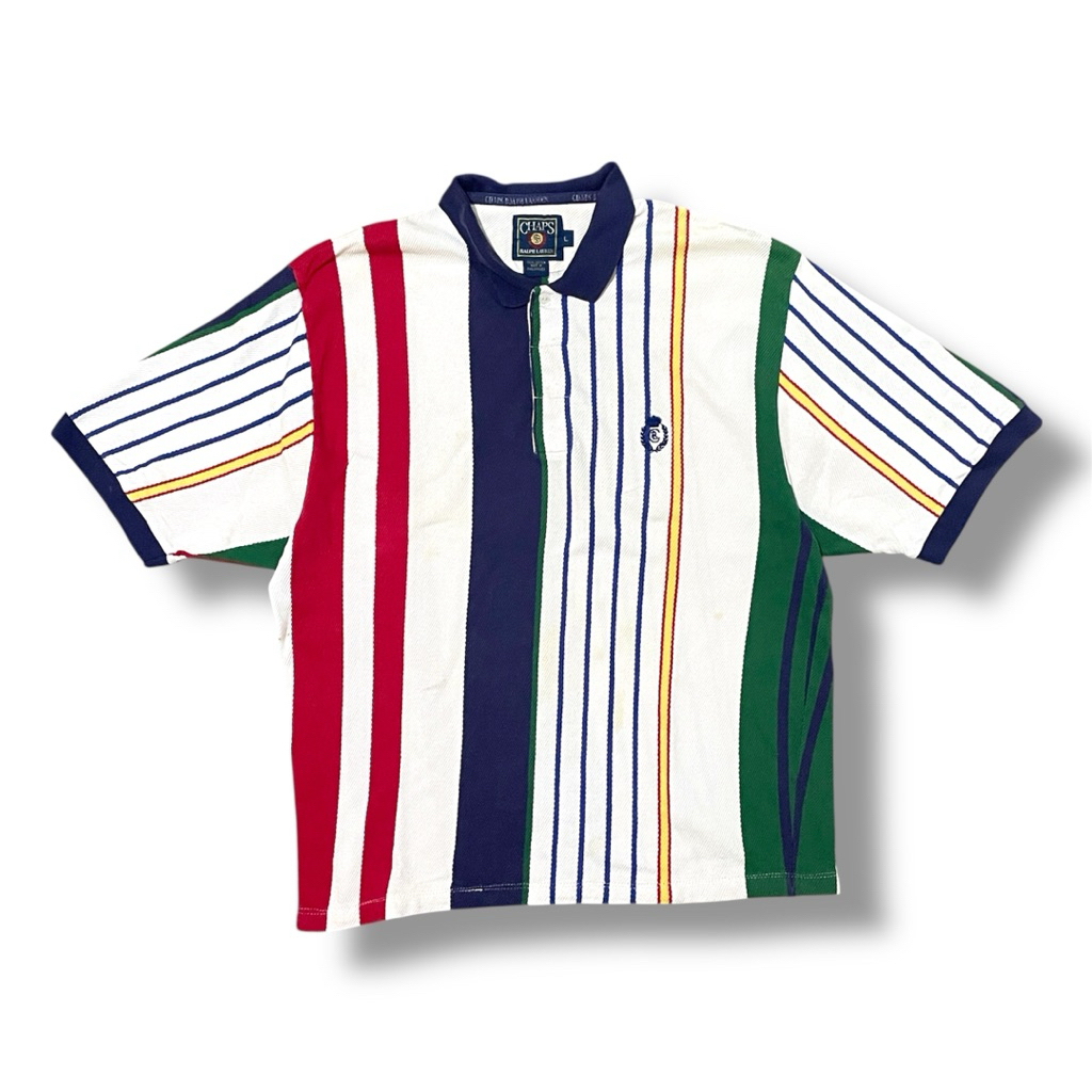 Baju Polo Kaos Kerah Chaps By Polo Ralph Lauren Vintage Salur Bekas