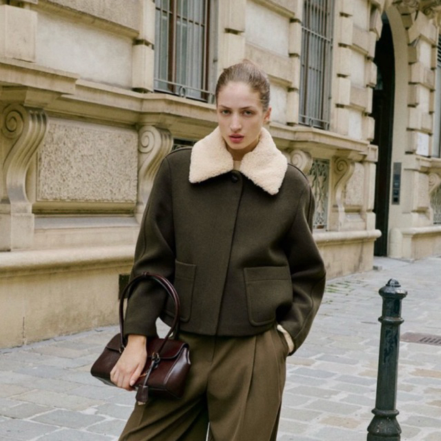 Coat WOOL - Mango [PRELOVED]