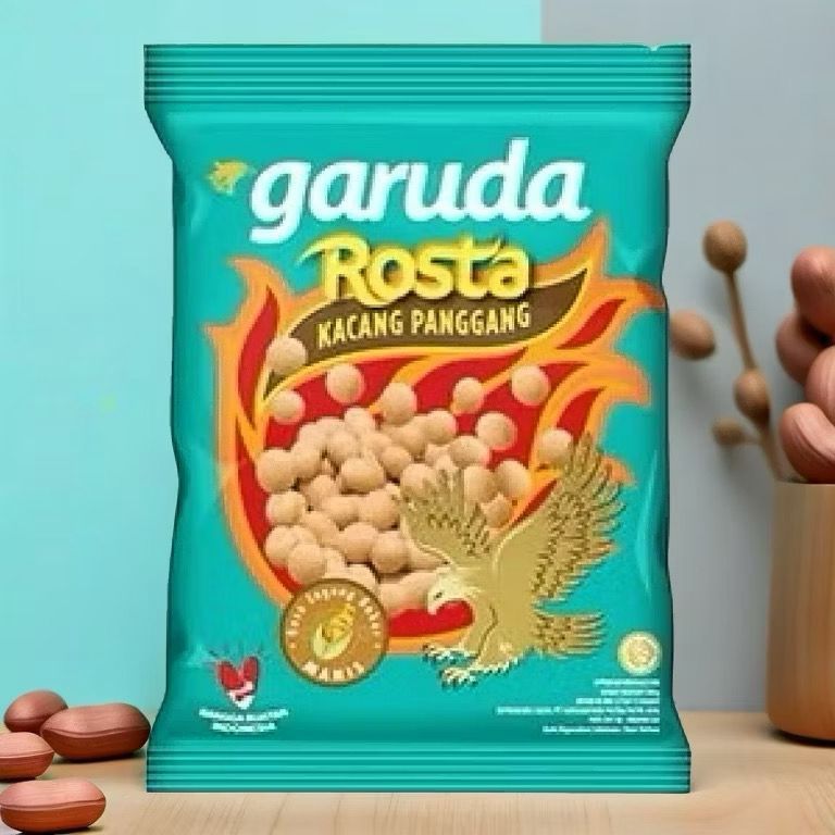 GARUDA Rosta Kacang Panggang 24gr Rasa Jagung Bakar Bawang Pedas Wagyu Beef
