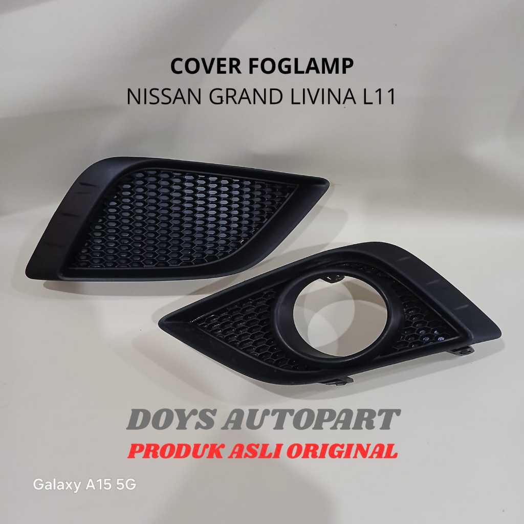 Cover ring foglamp tutup lampu kabut bemper depan mobil nissan new grand livina L11 harga satuan asl
