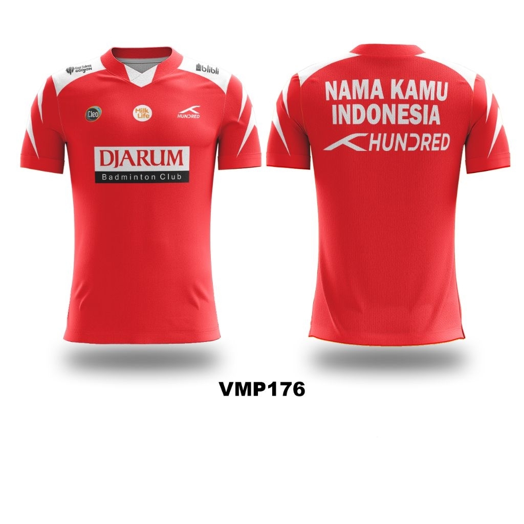 Kaos Jersey Badminton Bulutangkis PB DJARUM Custom Full Printing VMP176