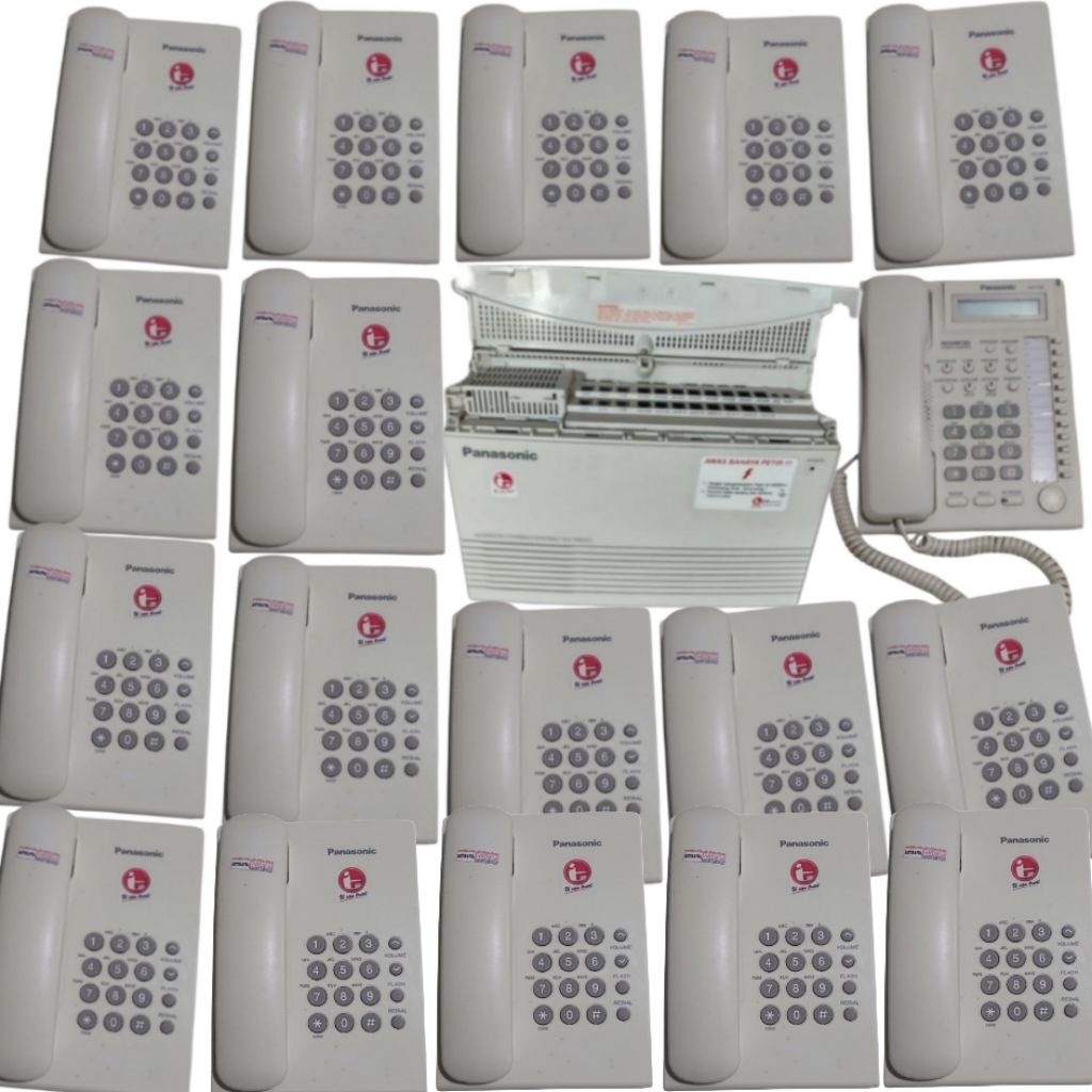 Paket PABX PANASONIC KX-TA616 + 24 Pesawat Telepon
