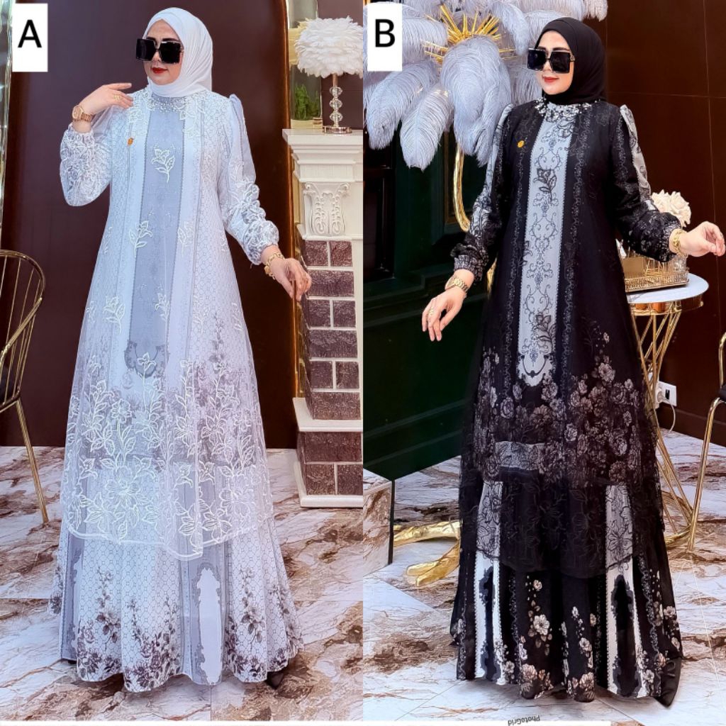 RAYYA COLLECTION GAMIS SET SEGI 4 BY M.NABIL