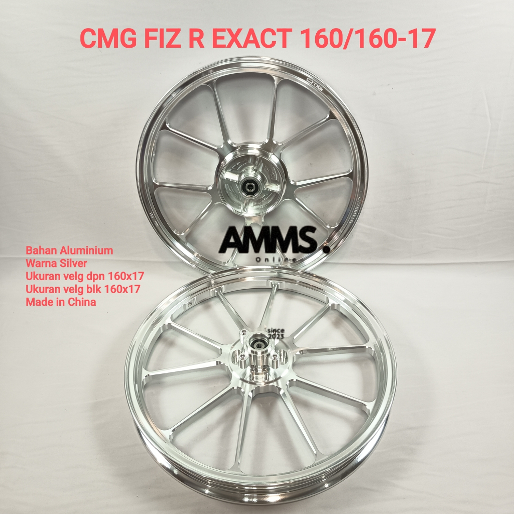 VELG CMG MOTOR FIZ R EXACT 160/160 RING 17 SILVER ; TITAN