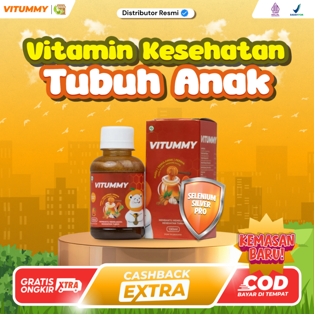 VITUMMY - Madu Multivitamin Penambah Nafsu Makan Madu & Madu Anak Cacingan 130ml