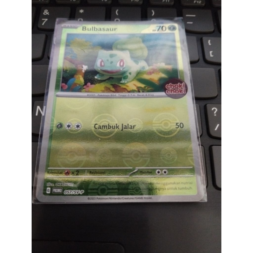 Bulbasaur Hologram kartu Pokemon Choki-choki