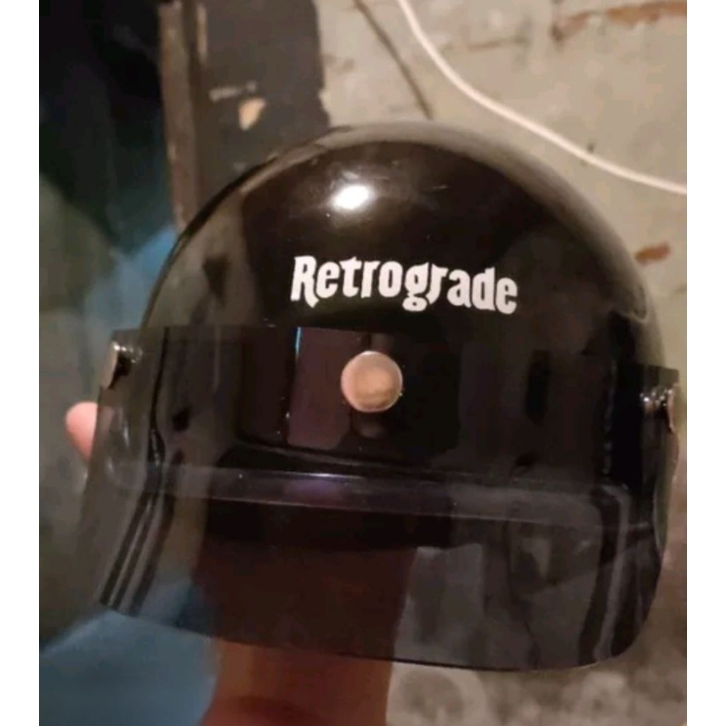 Helm Half Face Retrograde Klasik Retro Chip Cooper Warna Matte Gloxy Helm Vespa Skuter Helm
