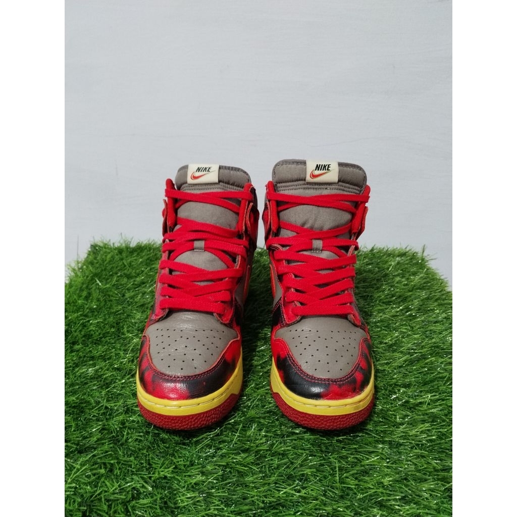 Nike Dunk High 1985 Red Acid Wash Size 42