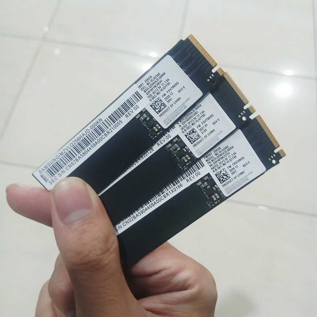 Ssd Nvme 256Gb Merk Samsung Bagus Ori