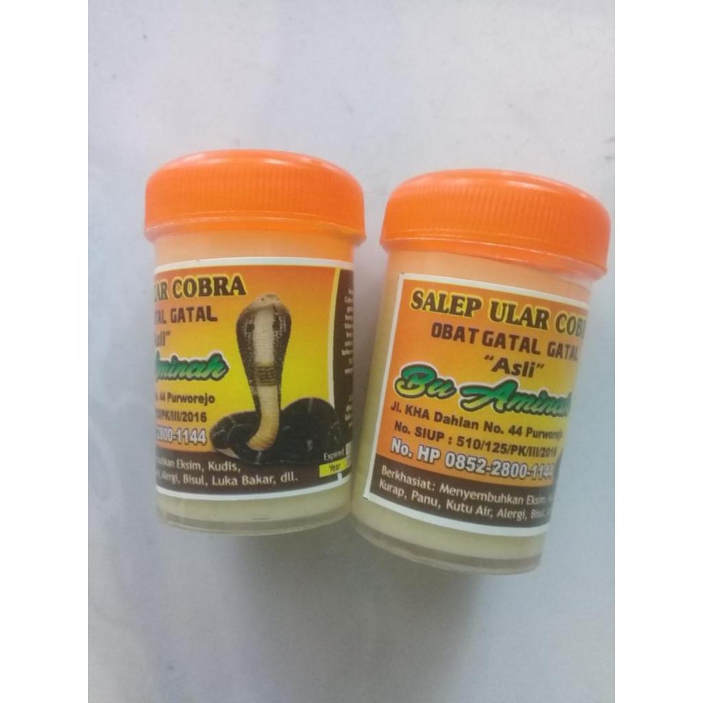 Salep Ular Cobra Ukuran 35 Gram Obat gatal Penyakit Kulit Koreng Kudis Borok Obar Gatal Salep Ular C