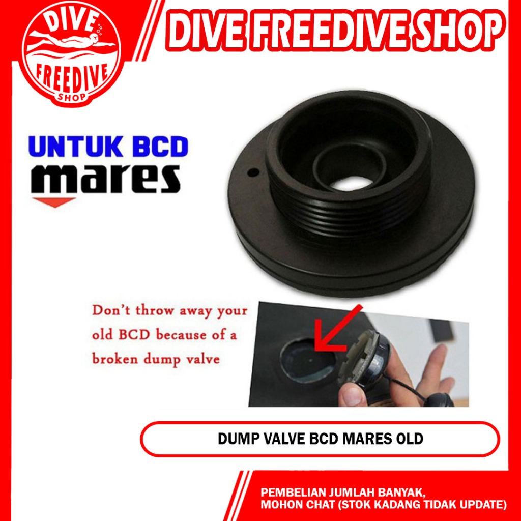 Spare Part BCD Mares Dump Valve Old Version Service Kit BC Selam Scuba Diving (Hard)