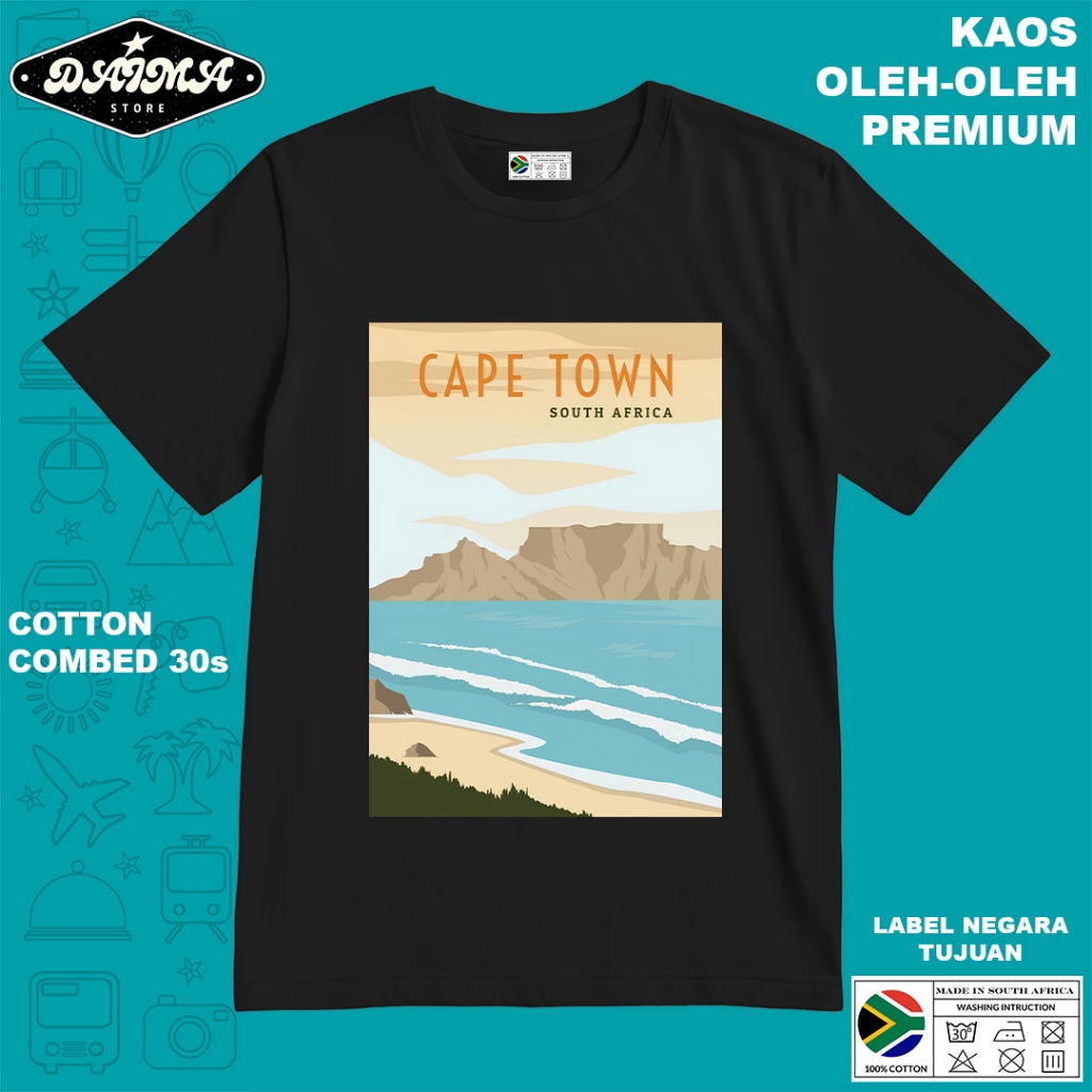 KAOS OLEH OLEH AFRIKA 13 PAKAI TAG LABEL AFRIKA ASLI BAJU SOUVENIR PREMIUM GIFT