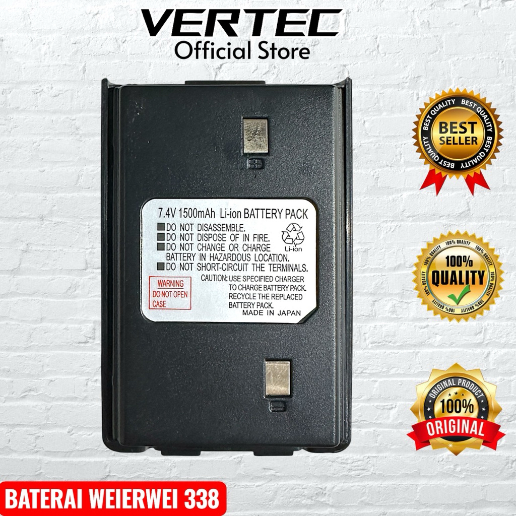 Baterai HT Weierwei VEV 338 Compatible Bearcom BC136 Toriphone TP-338 ICOM IC-V87 Firstcom FC05 FC25