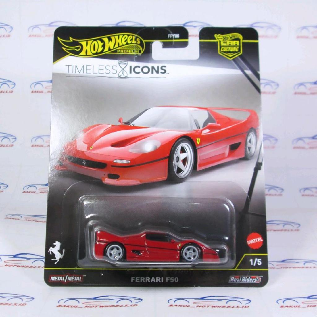 Hotwheels Premium Timeless Ferrari F50 Set Ecer