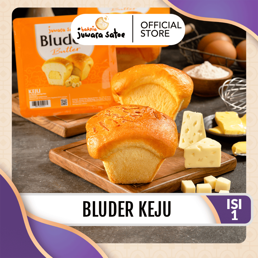 JUWARA SATOE [ 1 pcs ] Bluder Butter Keju - Oleh Oleh Khas Jogja