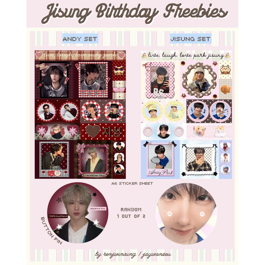 jisung birthday freebies