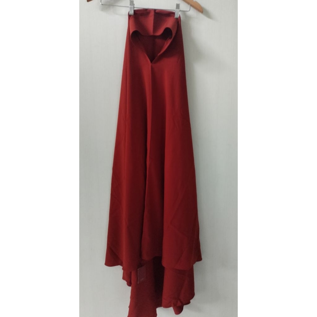 Marwah Shafa jilbab (Safago) tangerine / merah bata softpad