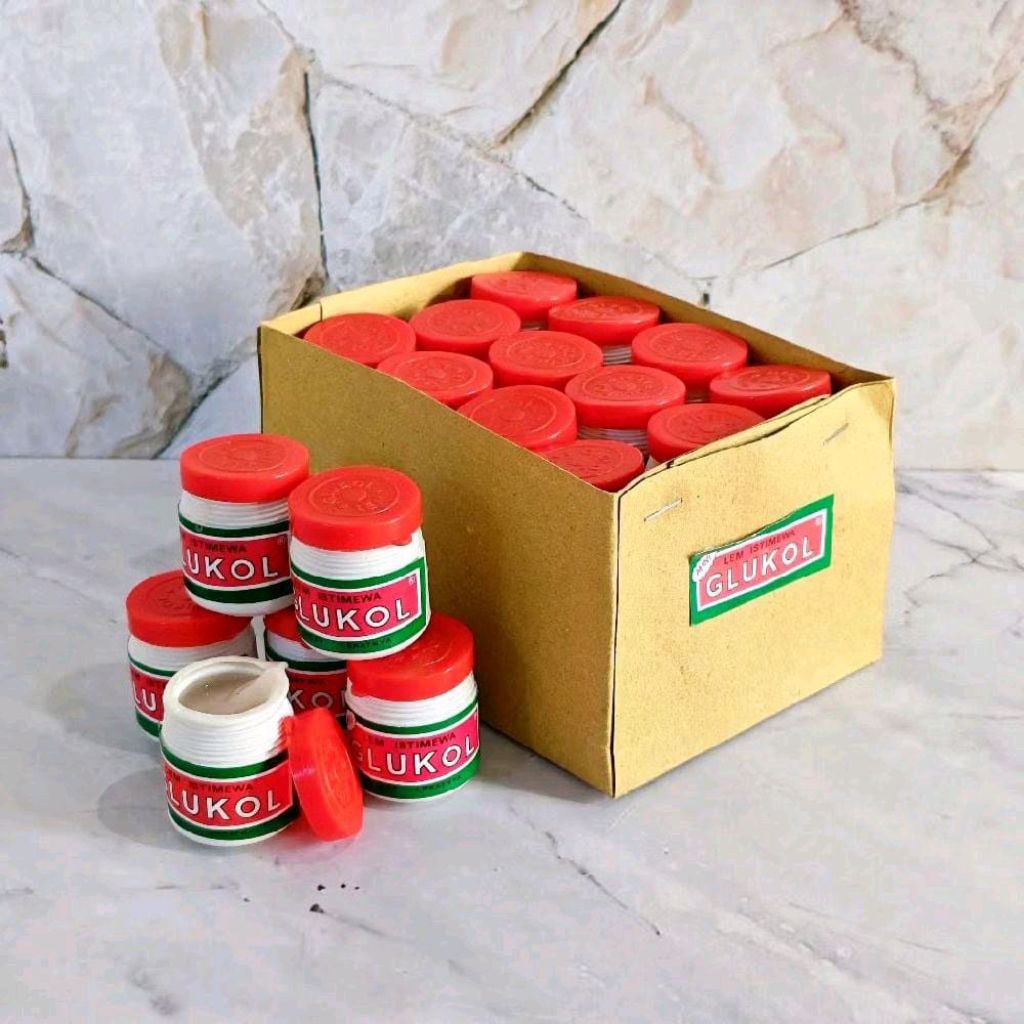 Lem GLUKOL / Lem Colek / Glukol Isi 24 Pcs / Isi 12 Pcs