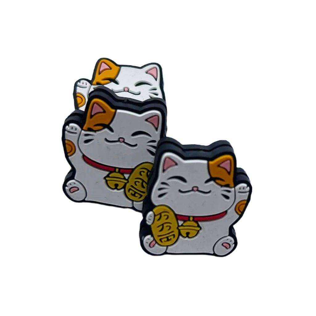 2PCS Dampener Tennis Peredam Raket Anti Getar Tenis Cat Kucing Series Lucky Cat Sepasang Original