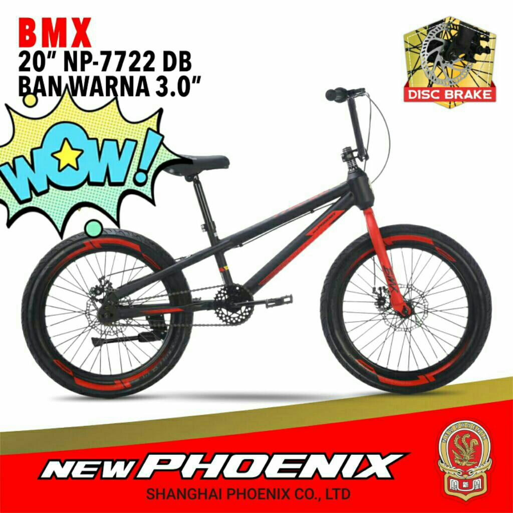 PROMO Sepeda bmx ukuran 20 new PHOENIX ban 3.0 cakram