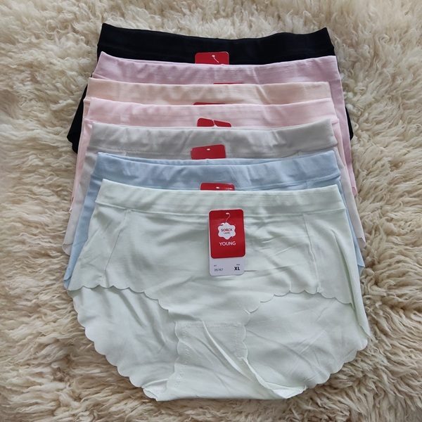 CD / Celana DalamWanita Merk Sorex Young 35767 Ukuran L dan XL Seamless Pure Cotton Cutting Midi