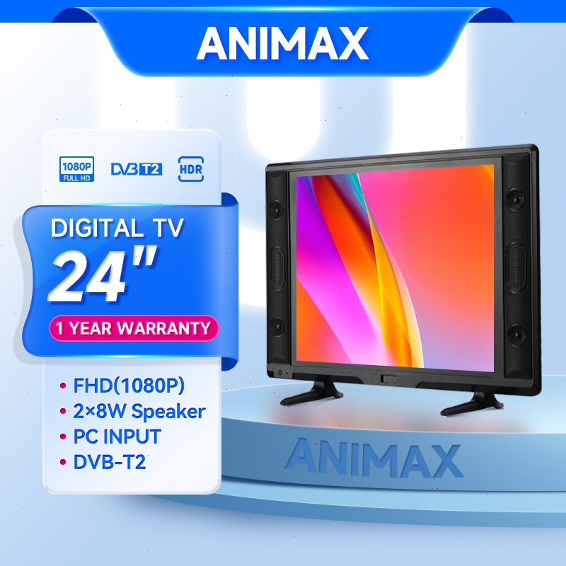Animax TV Digital 24 Inch 25 Inch TV LED DVB T2 Tahun Garansi Digital TV 24 inch 25 inch 22 inch Tel