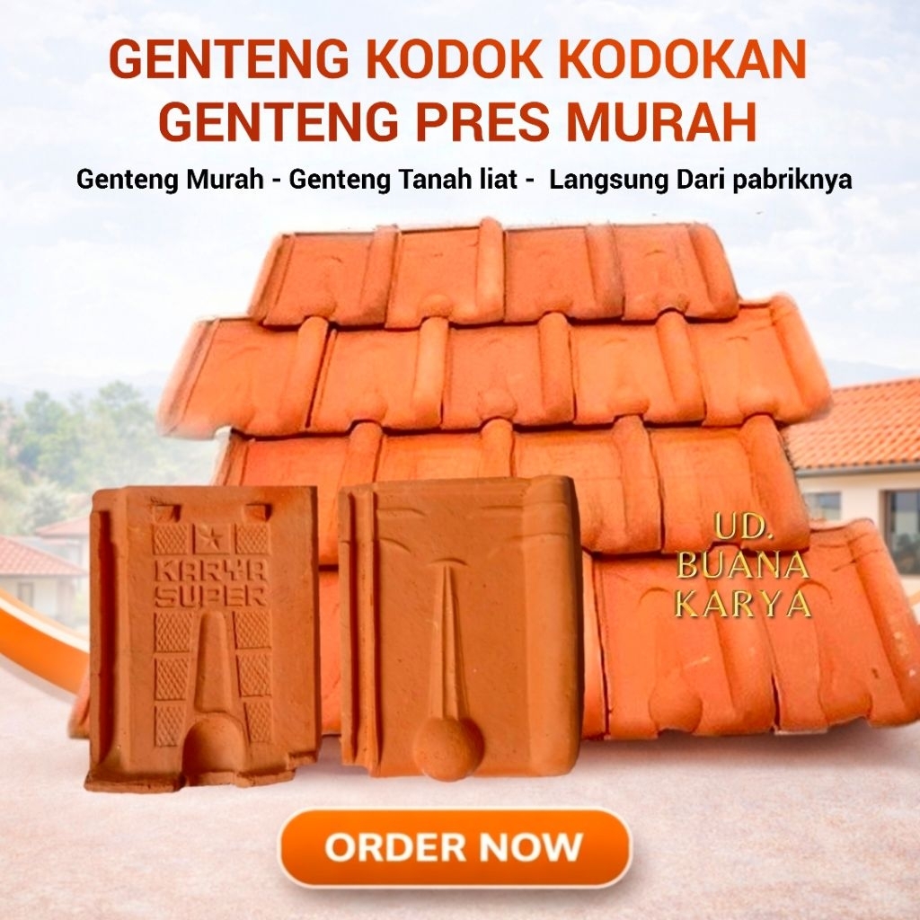Genteng Atap rumah, Genteng Tanah liat, Genteng Klasik, Genteng kodok
