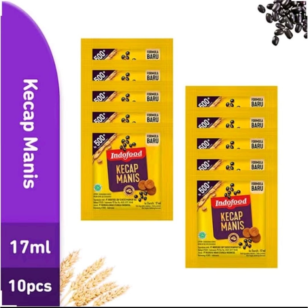 KECAP MANIS INDOFOOD SACHET 1 RENTENG NETTO 12 PCS