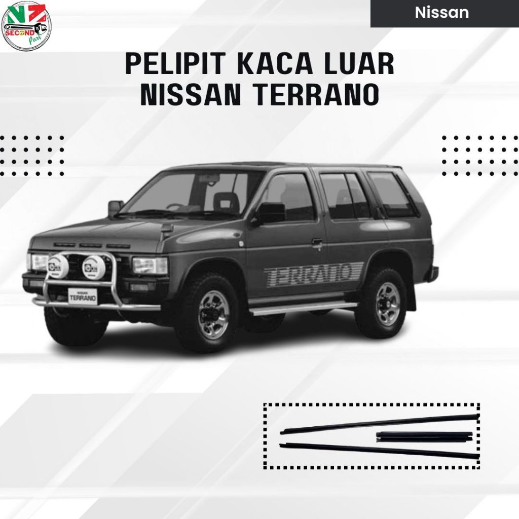 Pelipit Kaca Luar Set 4 Pintu Mobil Nissan Terrano