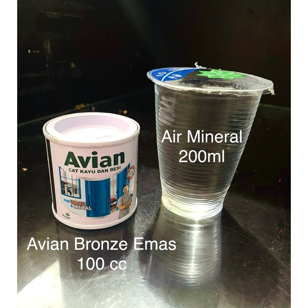 Cat Avian Bronze Emas 100cc / Cat Besi Kayu Emas