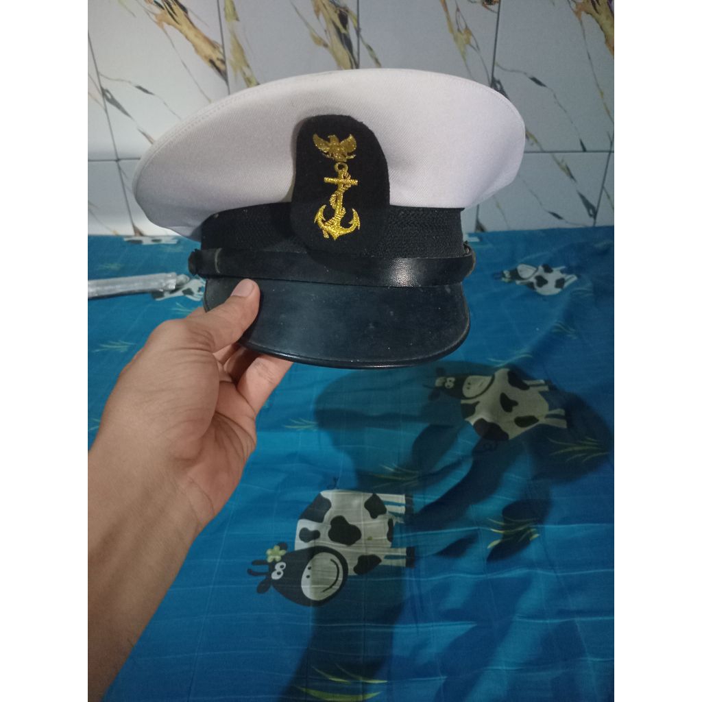 TOPI PET TNI AL ORI