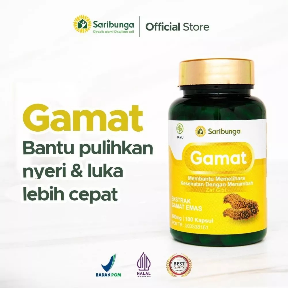 PROMO GAMAT SB KAPSUL/GAMMAT EMAS GOLD PENGGANTI Gamat Emas Gold Trip Isi 60 kapsul Ekstrak Gamat Em