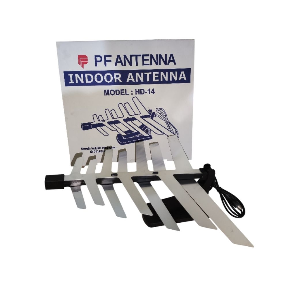 Antena Antenna Radar TV Digital Indoor PF HD-14 dengan Desain Minimalis dan Daya Tangkap Kuat